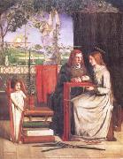 Dante Gabriel Rossetti The Girlhood of Mary Virgin (mk28) oil painting